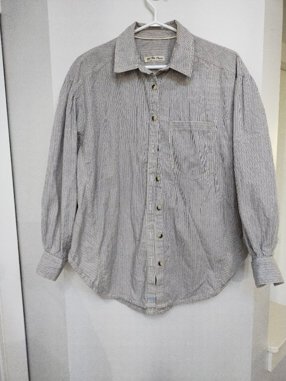Free people-We the Free oversized button down with bell sleeves